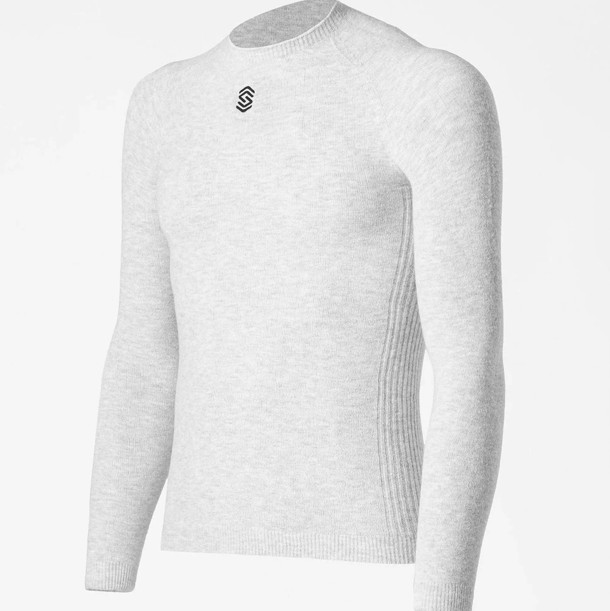 Maglia intima manica lunga Silverskin Stay Fresh - Grigio chiaro