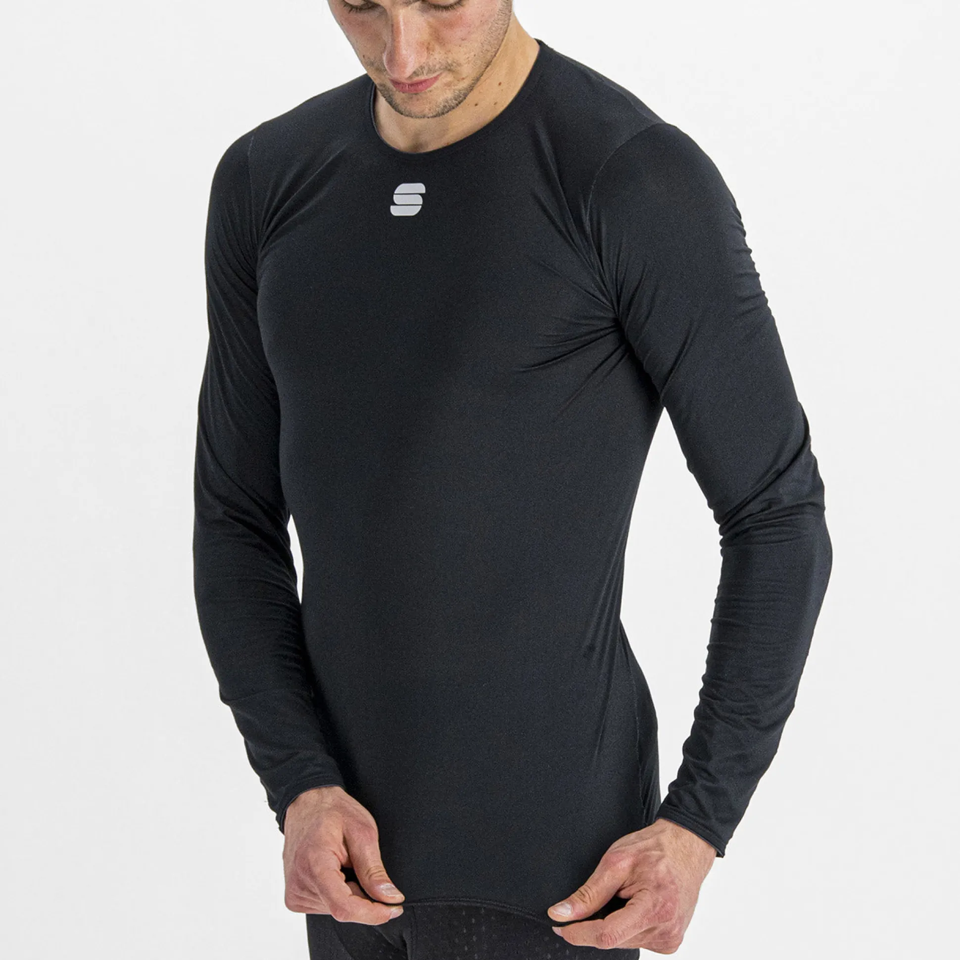 Maglia intima maniche lunghe Sportful Midweight Layer - Nero