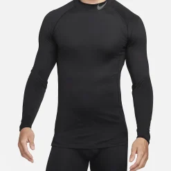 Maglia intima maniche lunghe Nike Pro Combat Neck - Nero
