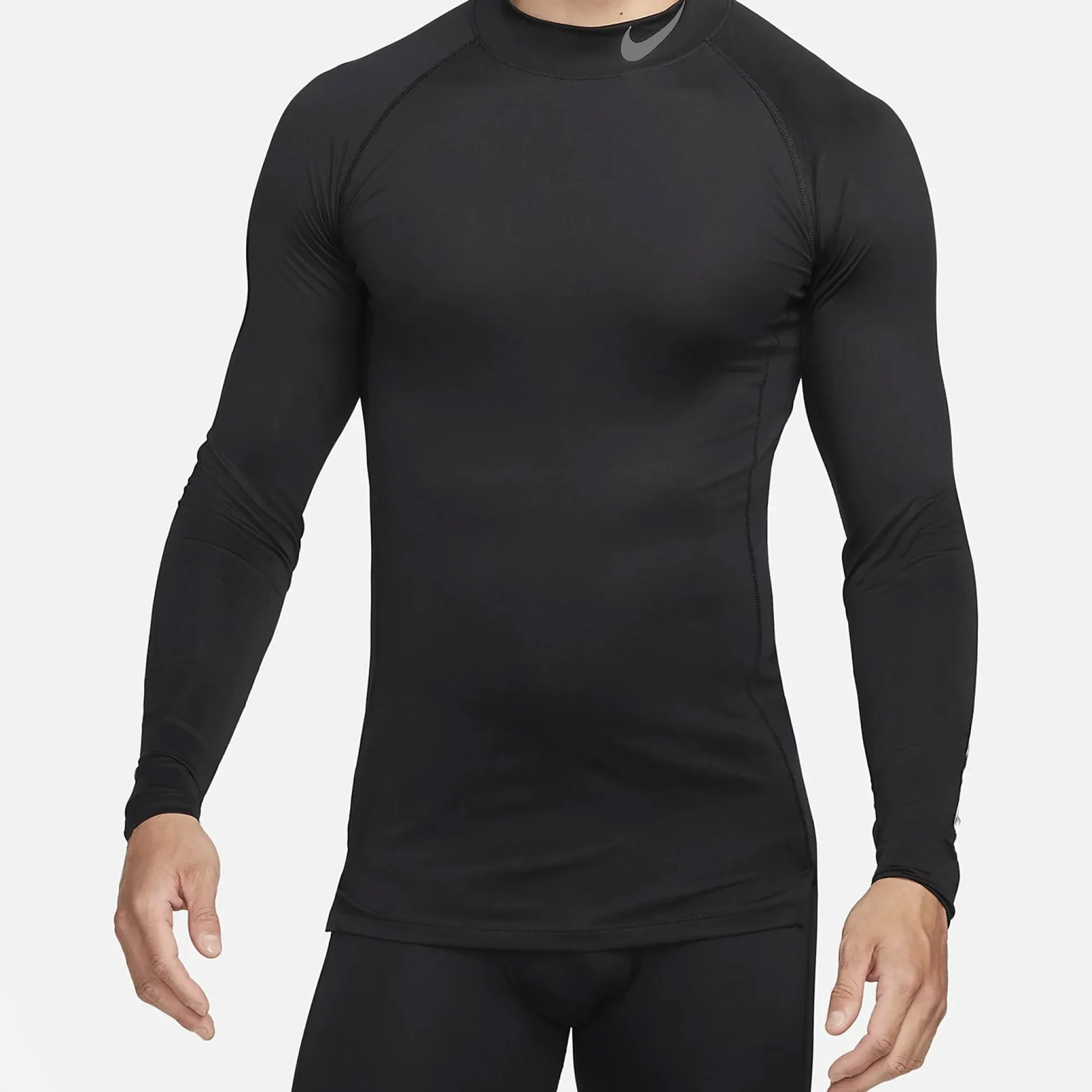 Maglia intima maniche lunghe Nike Pro Combat Neck - Nero