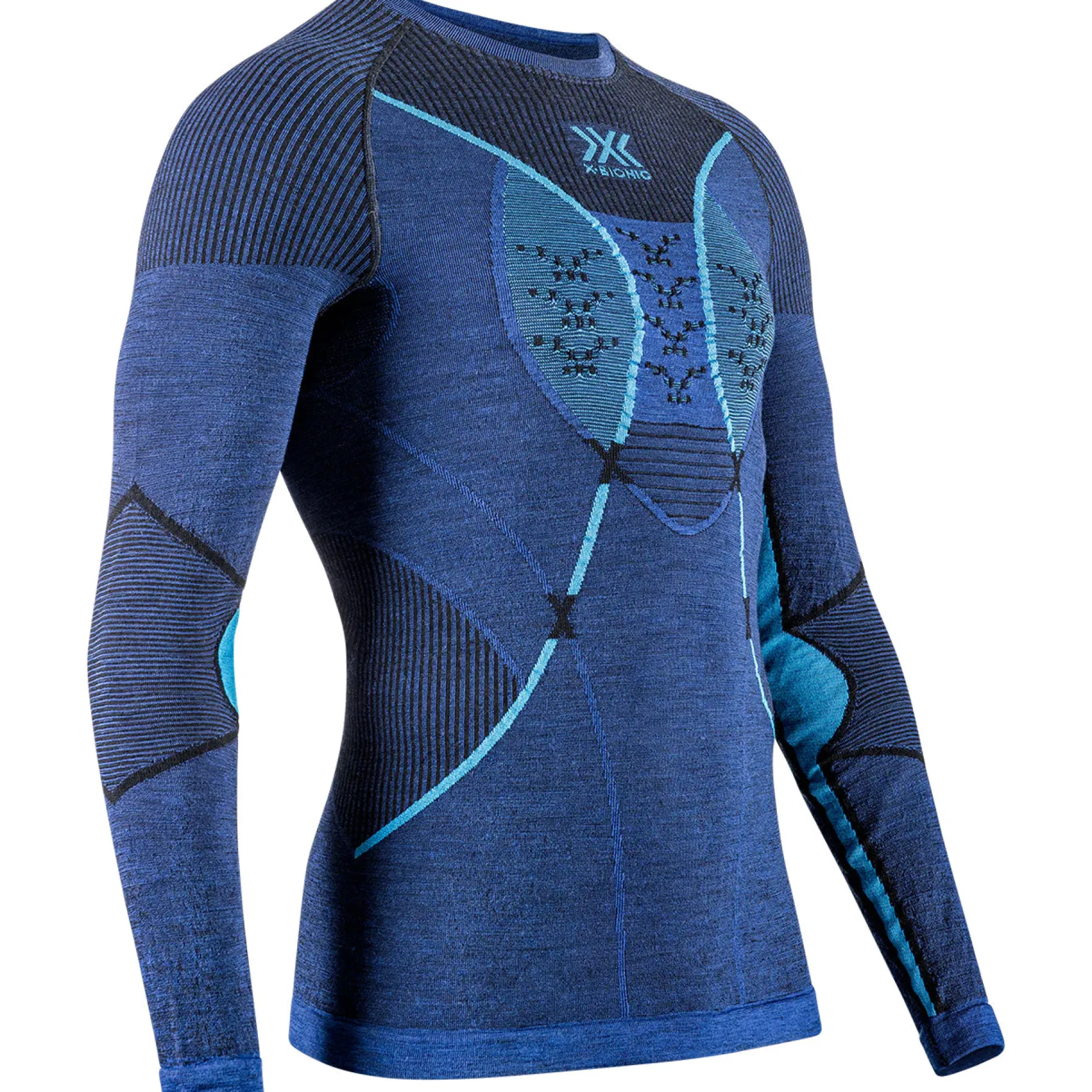 Maglia intima maniche lunghe X-Bionic Apani Merino 4.0 - Blu