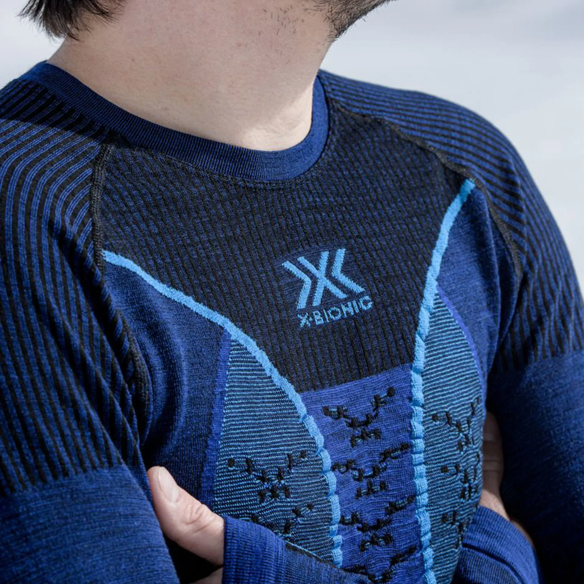 Maglia intima maniche lunghe X-Bionic Apani Merino 4.0 - Blu