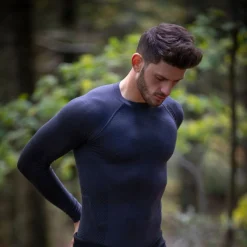 Maglia Intima maniche lunghe Biotex Merino - Blu