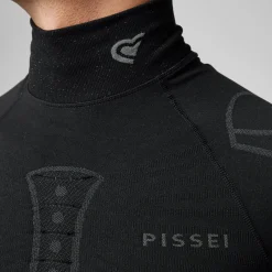 Maglia intima maniche lunghe Pissei Alaska Seamless - Nero