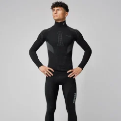 Maglia intima maniche lunghe Pissei Alaska Seamless - Nero
