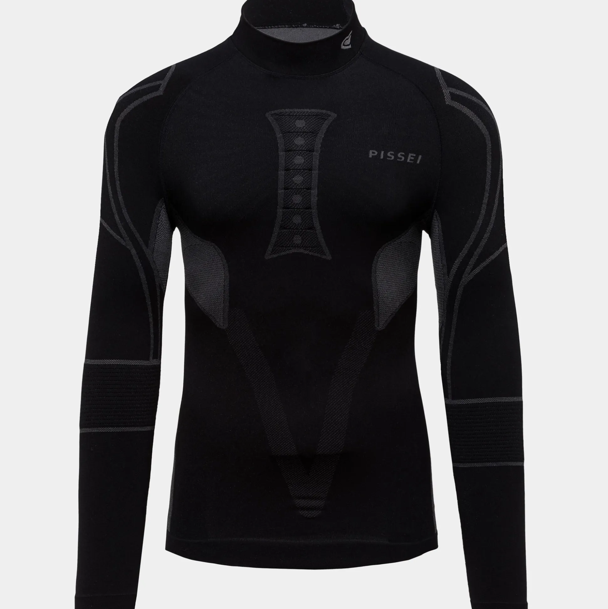 Maglia intima maniche lunghe Pissei Alaska Seamless - Nero