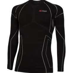 Maglia intima maniche lunghe Xtech antivento XT257 - Nero