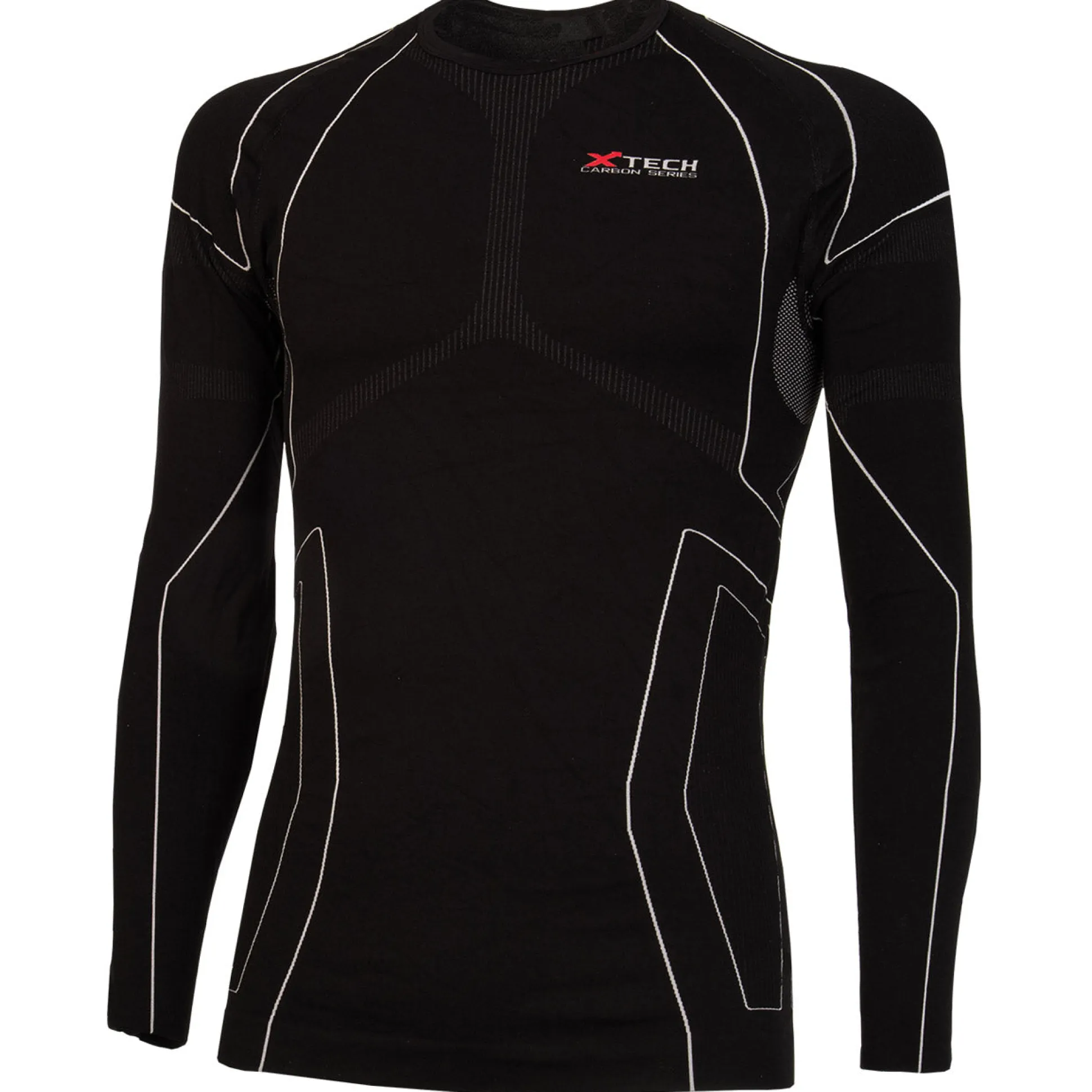Maglia intima maniche lunghe Xtech antivento XT257 - Nero