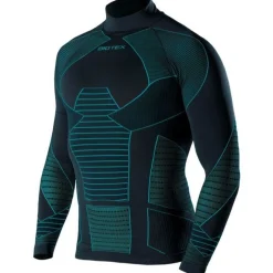 Maglia Intima maniche lunghe Biotex Lupetto Icebreak - Nero azzurro