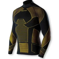 Maglia Intima maniche lunghe Biotex Lupetto Icebreak - Nero giallo