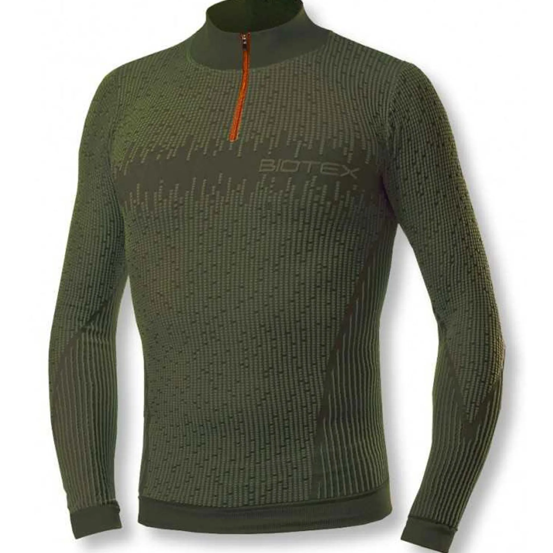 Maglia Intima maniche lunghe Biotex Lupetto 3D Zip - Verde