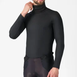 Maglia intima maniche lunghe Castelli Flanders 2 High Neck - Nero