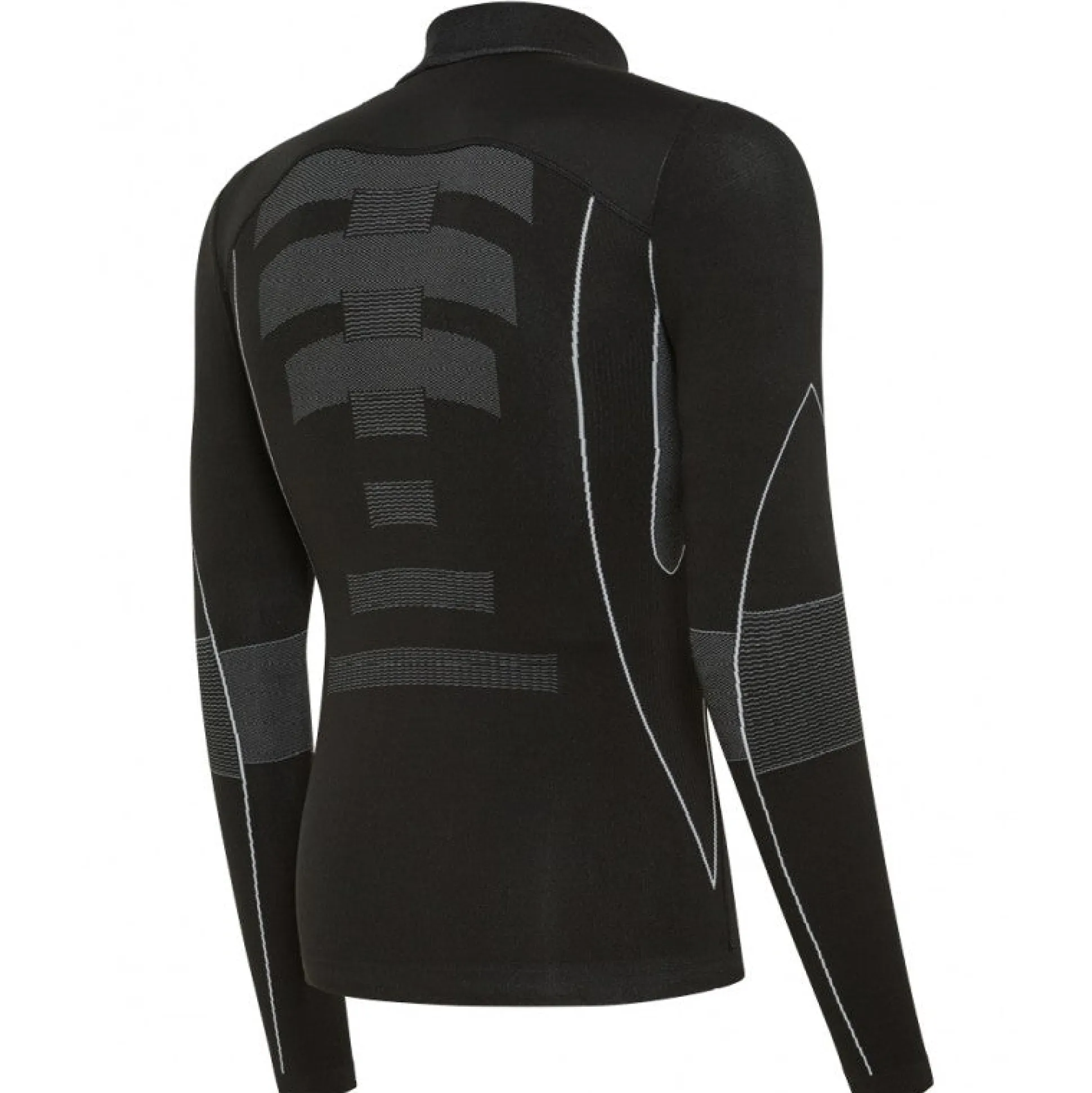 Maglia intima maniche lunghe Biotex Lupetto Wind Seamless - Nero