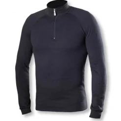 Maglia Intima maniche lunghe Biotex Thermo+ zip - Nero