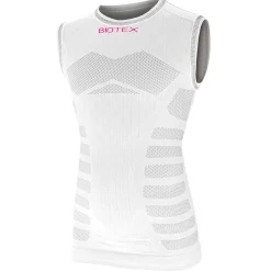 Maglia intima senza maniche bambino Biotex Seamless - Bianco