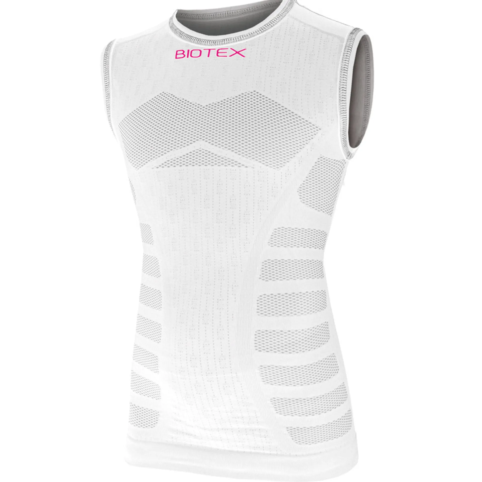 Maglia intima senza maniche bambino Biotex Seamless - Bianco