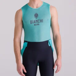 Maglia intima senza maniche Bianchi Milano Core - Celeste