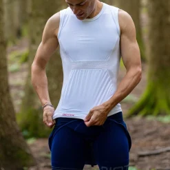 Maglia intima senza maniche Biotex Antivento Seamless - Bianco