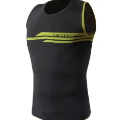 Maglia intima senza maniche Biotex Impact - Nero lime