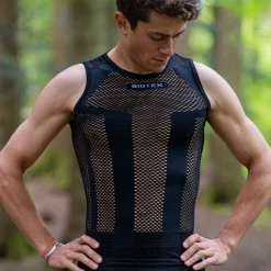 Maglia intima senza maniche Biotex Piuma - Nero