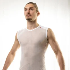 Maglia intima senza maniche Biotex Microrete Velo - Bianco