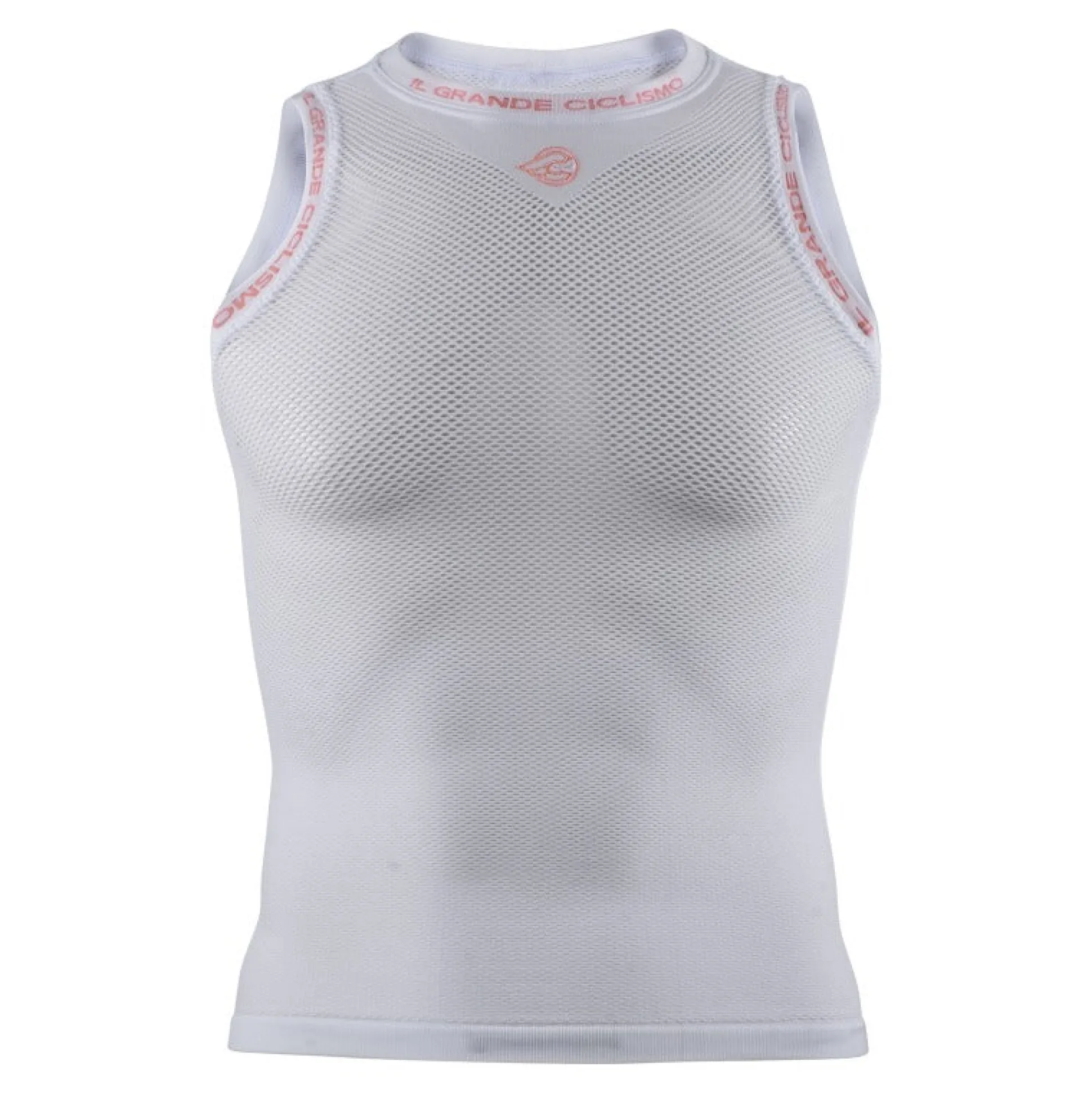 Maglia intima senza maniche Cinelli Tempo - Bianco rosa