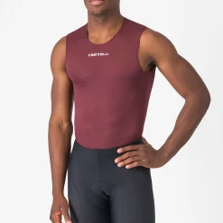 Maglia intima senza maniche Castelli Pro Mesh 2.0 - Bordeaux scuro