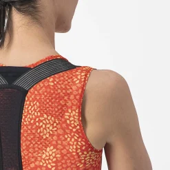 Maglia intima senza maniche donna Castelli Pro Mesh 4 - Arancio