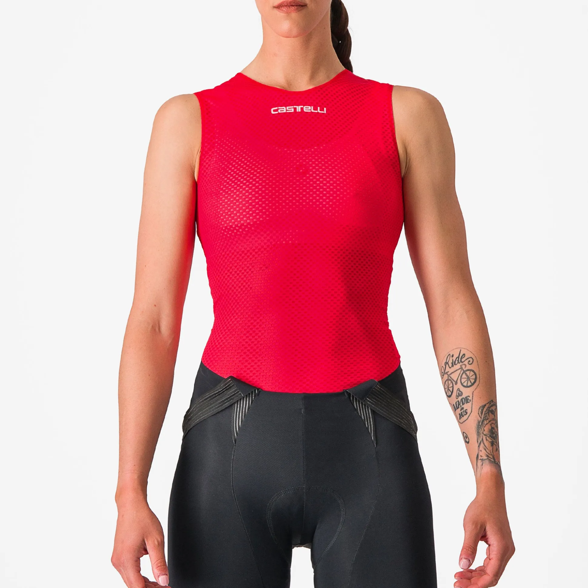 Maglia intima senza maniche donna Castelli Pro Mesh 4 - Rosso