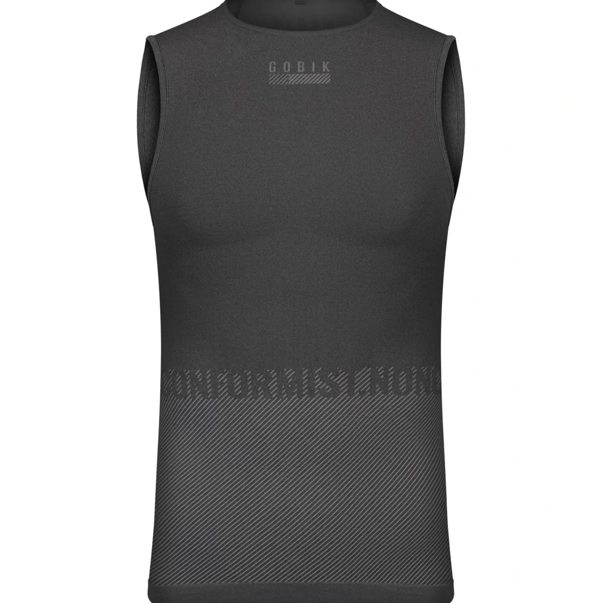 Maglia intima senza maniche Gobik Limber Skin Basalt - Nero
