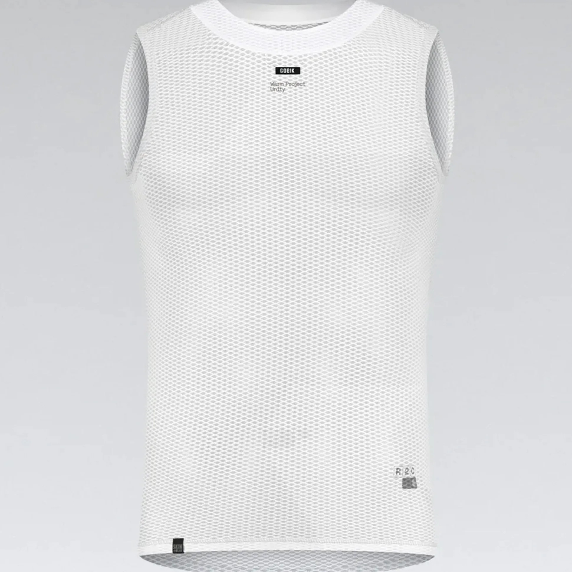 Maglia intima senza maniche Gobik Second Skin Salt - Bianco