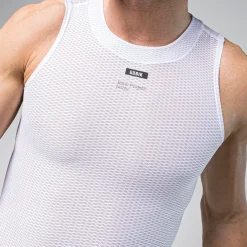 Maglia intima senza maniche Gobik Second Skin Salt - Bianco