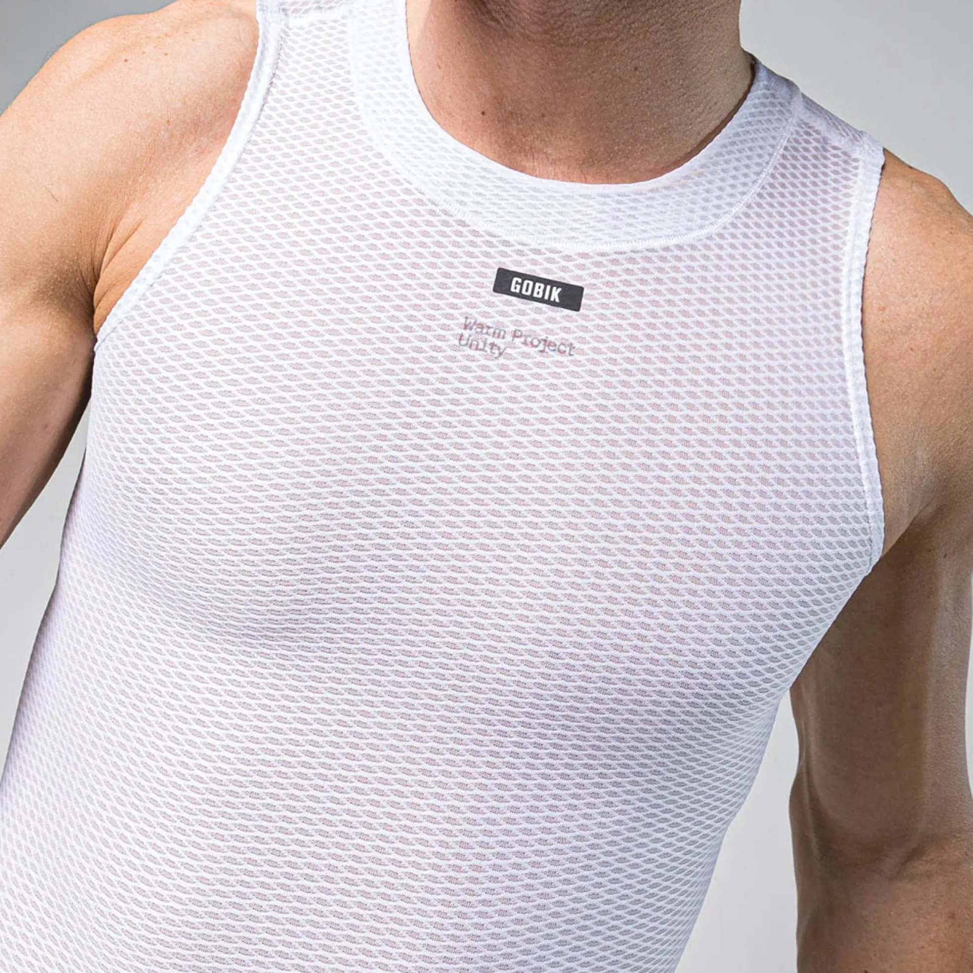 Maglia intima senza maniche Gobik Second Skin Salt - Bianco