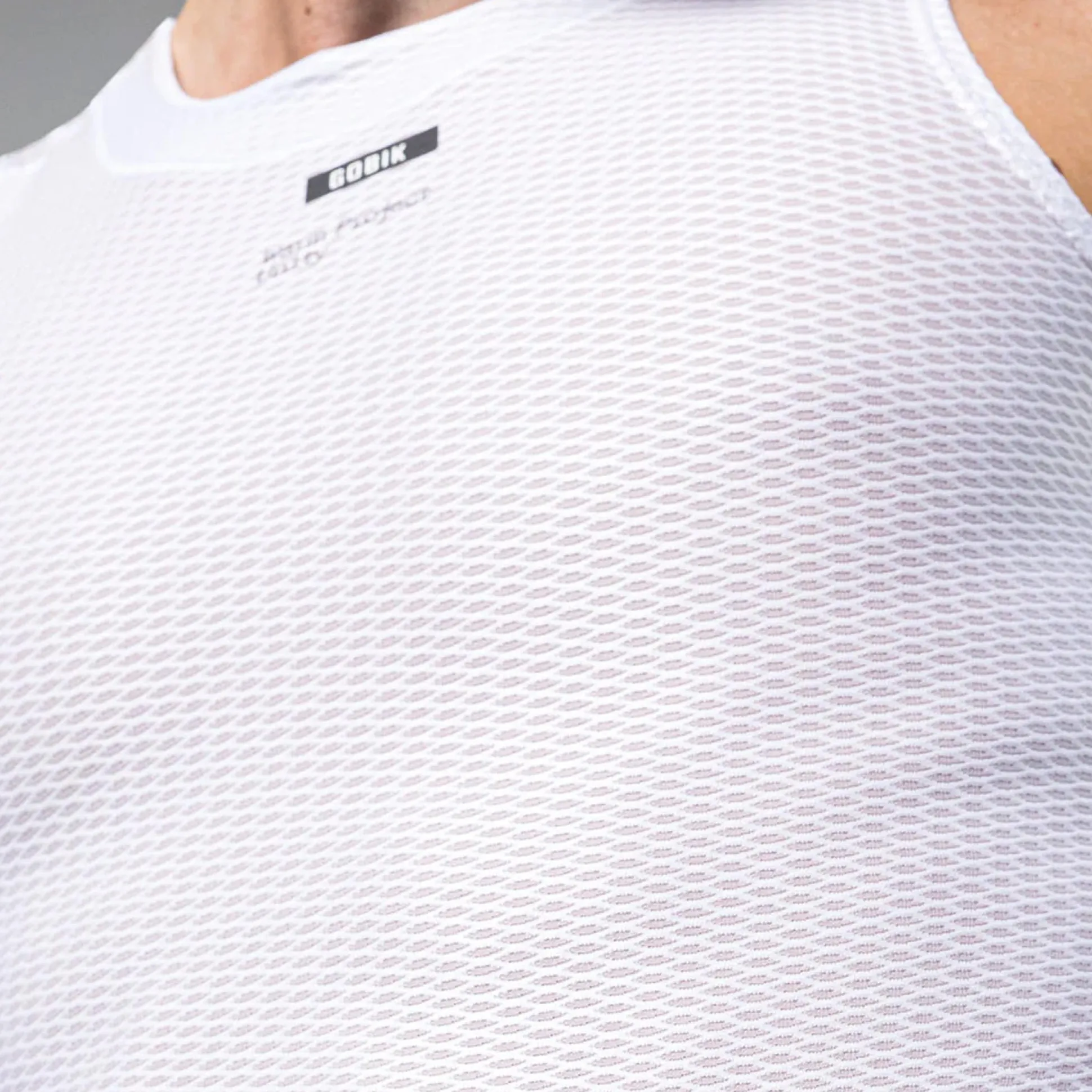Maglia intima senza maniche Gobik Second Skin Salt - Bianco