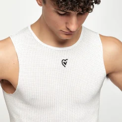 Maglia intima senza maniche Pissei Argentum - Bianco