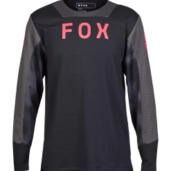 Maglia manica lunga bambino Fox Defend Taunt - Nero