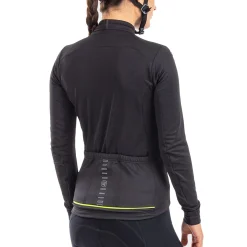 Maglia maniche lunghe donna Ale Solid Fondo - Nero