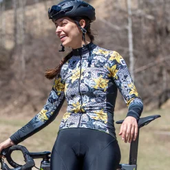 Maglia maniche lunghe donna Ale PRR Hibiscus - Giallo