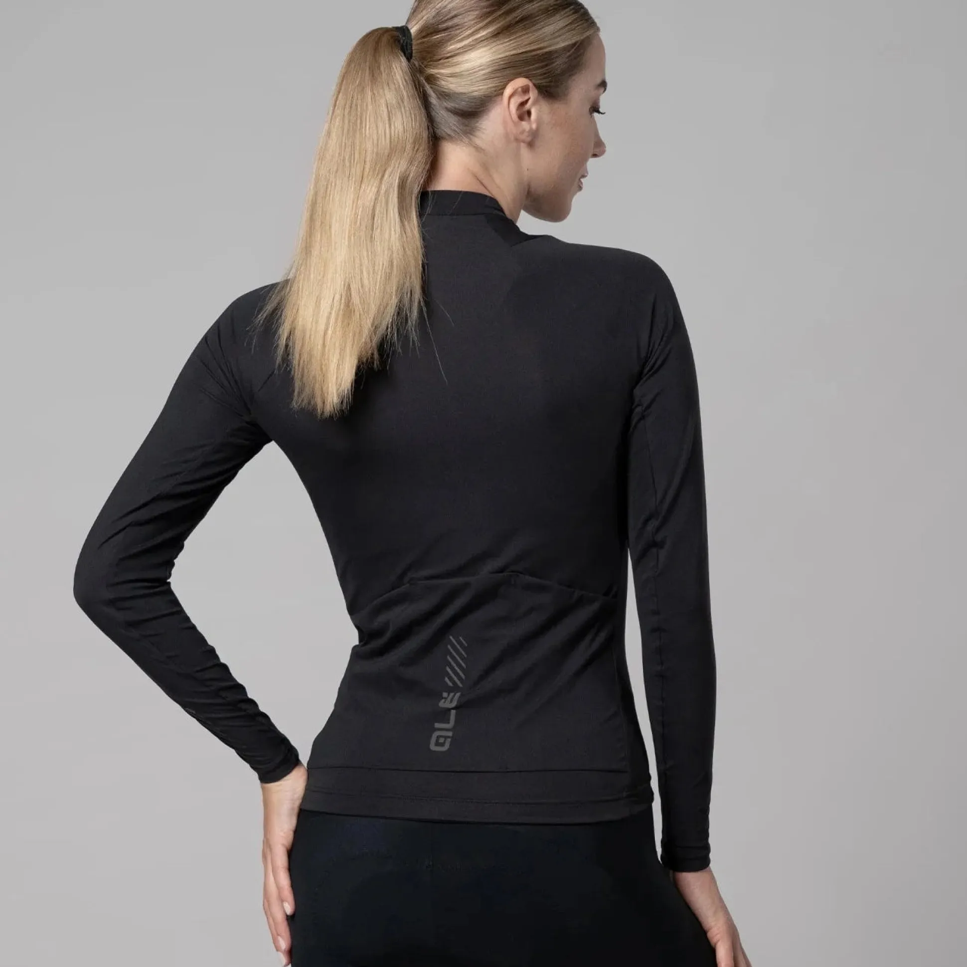Maglia maniche lunghe donna Ale Pragma Color block - Nero nero
