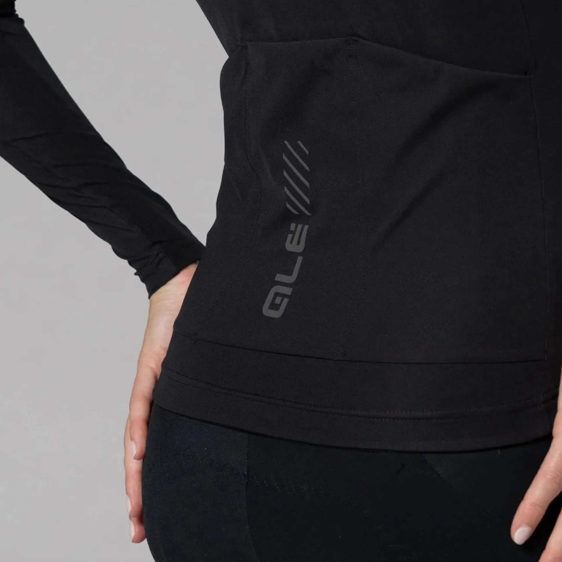 Maglia maniche lunghe donna Ale Pragma Color block - Nero nero