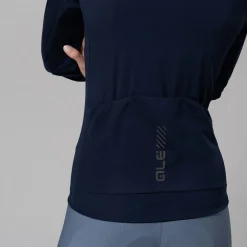 Maglia maniche lunghe donna Ale Pragma Color Block - Blu scuro