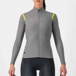 Maglia maniche lunghe donna Castelli Tutto Nano RoS - Grigio chiaro