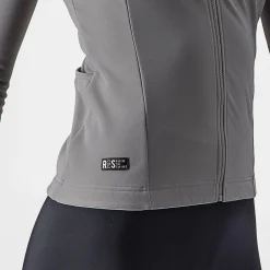 Maglia maniche lunghe donna Castelli Tutto Nano RoS - Grigio chiaro
