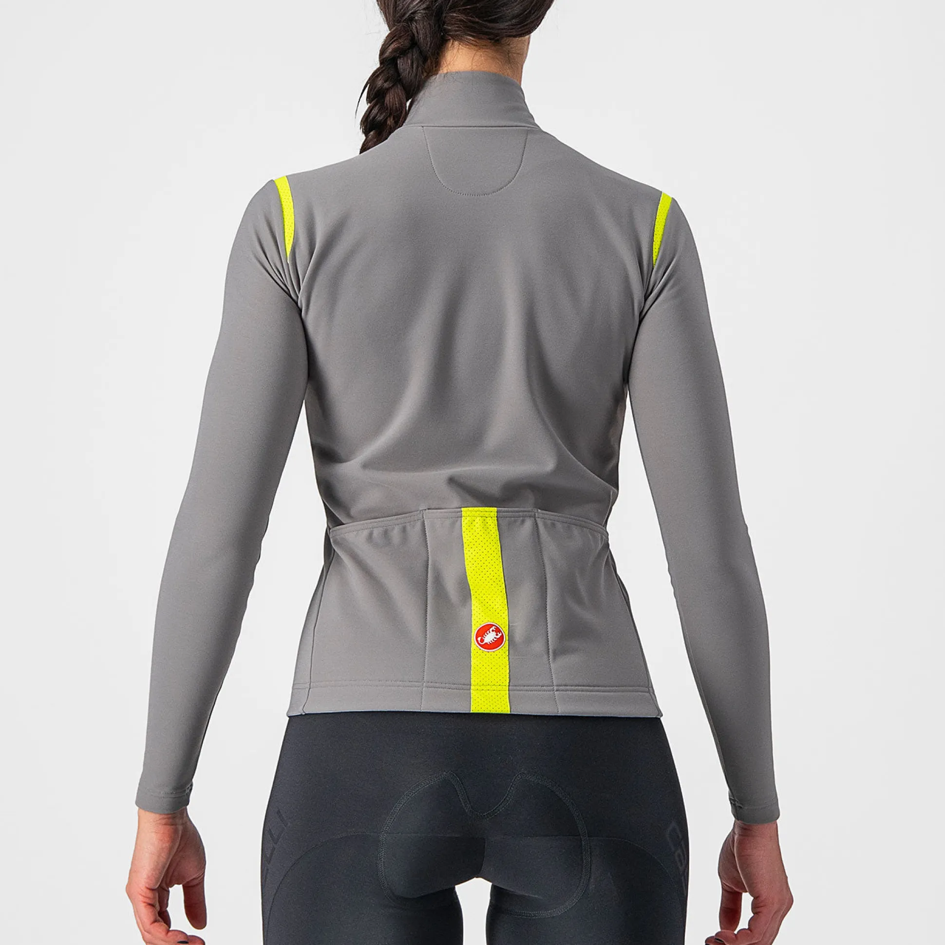 Maglia maniche lunghe donna Castelli Tutto Nano RoS - Grigio chiaro