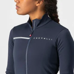 Maglia maniche lunghe donna Castelli Sinergia 2 - Blu grigio