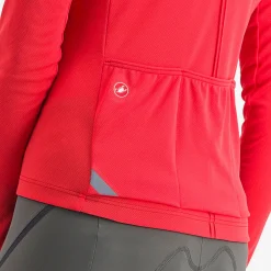 Maglia maniche lunghe donna Castelli Anima 4 - Rosso