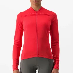 Maglia maniche lunghe donna Castelli Anima 4 - Rosso