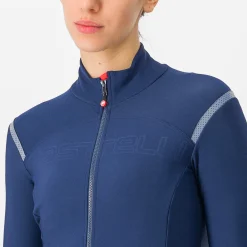Maglia maniche lunghe donna Castelli Tutto Nano RoS - Blu scuro