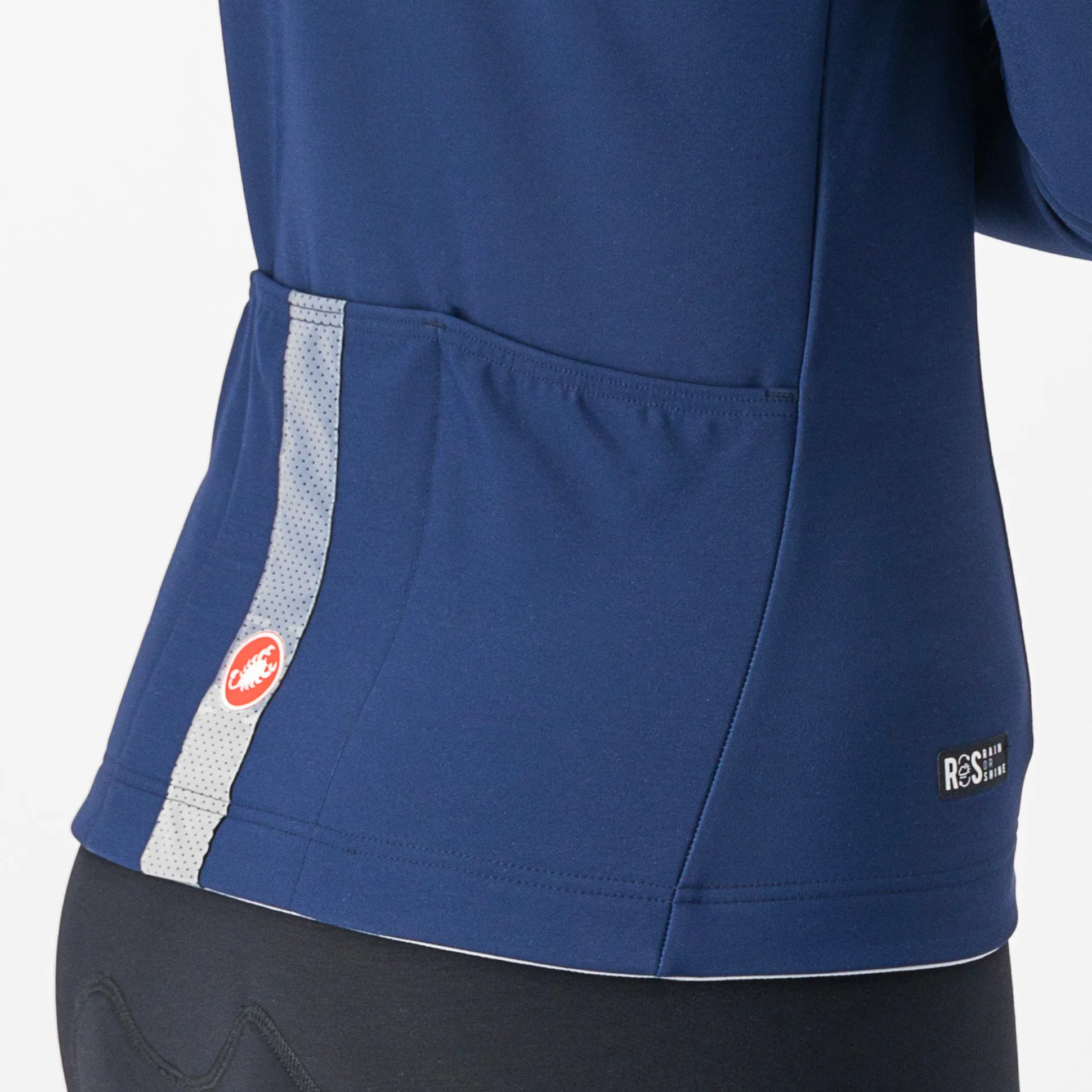Maglia maniche lunghe donna Castelli Tutto Nano RoS - Blu scuro