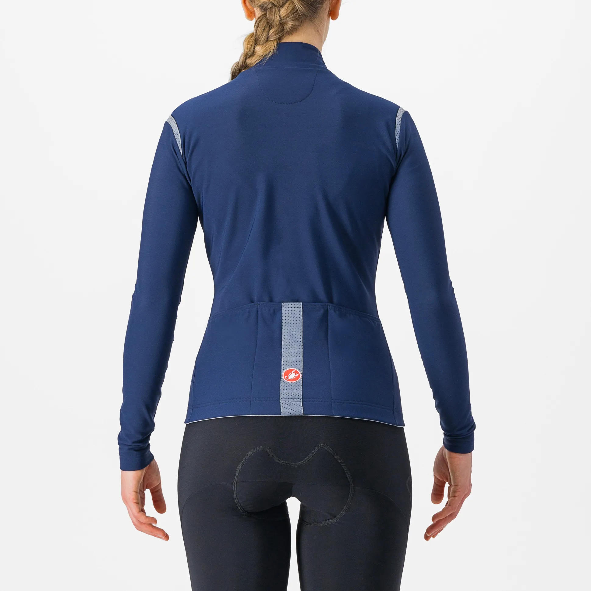 Maglia maniche lunghe donna Castelli Tutto Nano RoS - Blu scuro